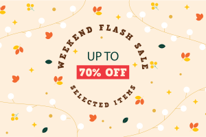 ⚡️ WEEKEND FLASH SALE UP TO 70% SELECTED ITEMS ⚡️