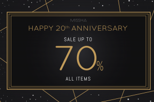 ? MISSHA 20TH ANNIVERSARY - SALE UP TO 70% ALL ITEMS ?