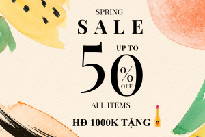 SPRING SALE UP TO 50% ALL ITEMS