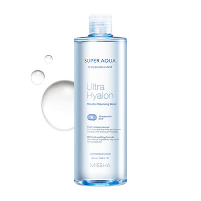 MISSHA Super Aqua 10 Hyaluronic - Acid Utra Hyalron Cleansing Water