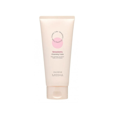 MISSHA Creamy Latte Cleansing Foam (Strawberry)