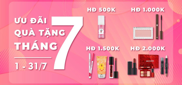 ƯU ĐÃI QUÀ TẶNG THÁNG 07