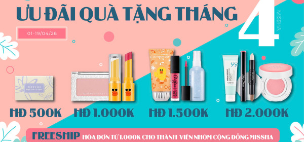 ƯU ĐÃI QUÀ TẶNG THÁNG 4